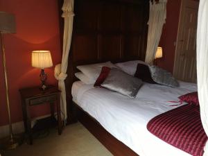 比尔汤森宾馆的一间卧室配有一张带两个枕头的床