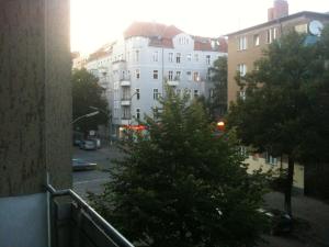 柏林Kant的从阳台欣赏带圣诞树的建筑景色