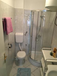 杜布罗夫尼克安德里佳纳酒店的一间带卫生间和淋浴的浴室