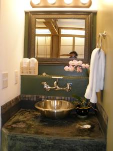 圣地亚哥秘密花园酒店的一间带水槽和镜子的浴室