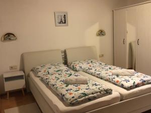 弗拉绍安德烈之家公寓的小型客房配有两张床,