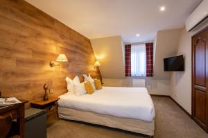 基安特赞拉巴耶达尔帕驰酒店的酒店客房设有一张大床和一台电视。