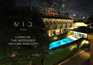 曼谷MIQ Asoke808 Pool Villa - Asoke BTS 16 Pax的生活在自然和城市中的引述