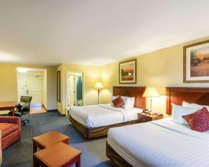 多佛尔曼斯戴套房酒店客房内的一张或多张床位
