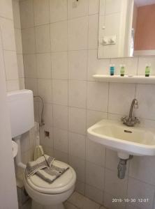 卢特拉艾季普苏索菲亚酒店的一间带卫生间和水槽的浴室