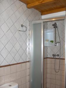 卡萨雷斯拉斯维加斯塔斯迪米阿布维拉乡村民宿的带淋浴和卫生间的浴室