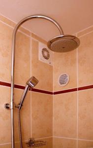Saint-PorchaireChambres d'Hôtes Domaine Le Fragnaud的浴室内配有淋浴和头顶淋浴