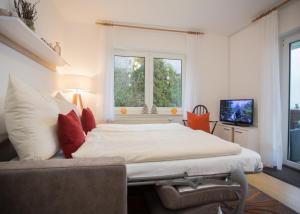 Ferienwohnung Little Home in Winterberg-Neuastenberg客房内的一张或多张床位