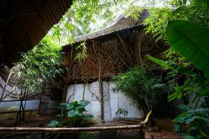 桑戈尔达萨拉亚住宿加早餐旅馆的森林中间的小房子