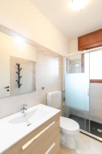 利尼亚诺萨比亚多罗阿尔皮别墅 的一间带水槽和卫生间的浴室