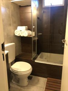 布兰卡港Apartment Lam62的一间带卫生间和淋浴的浴室