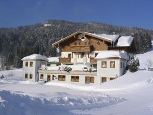 费尔兹姆斯Mittersteghof,的大房子,下雪