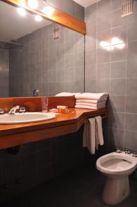圣卡洛斯-德巴里洛切拉戈公寓的一间带水槽和卫生间的浴室