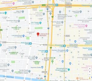 大阪ES32 Elizabeth Garden Shinmachi的地图上的红心