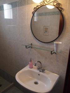 考弗尼西亚佩特里诺之旅酒店的一间带水槽和镜子的浴室