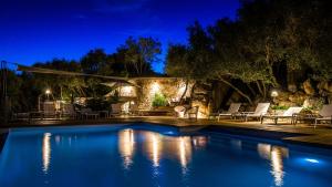蒙蒂塞洛皮塔特拉酒店的后院的游泳池