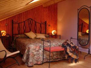 艾尔瓦勒乡村酒店客房内的一张或多张床位