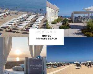 里乔内Hotel Liberty Beach - Parking & Beach included的一张酒店天堂海滩的照片