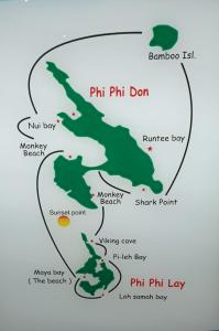 皮皮岛Harmony House-SHA Plus的菲律宾和菲律宾群岛地图