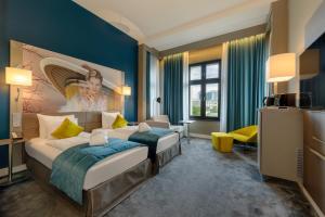 MERCURE Hotel Berlin Wittenbergplatz客房内的一张或多张床位