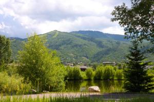 斯廷博特斯普林斯斯廷博特斯普林斯假日酒店的享有湖泊和山脉的景色