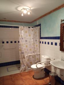 TodolellaMasico Santana的一间带卫生间和水槽的浴室