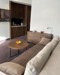 科帕奥尼克Teddy Apartman Kula Konaci的客厅配有沙发和桌子
