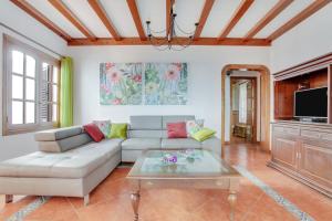 马赫Casa Salinoco的客厅配有沙发和桌子