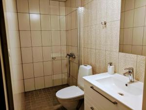 奥泰佩瑞迪别墅酒店的一间带卫生间和水槽的浴室