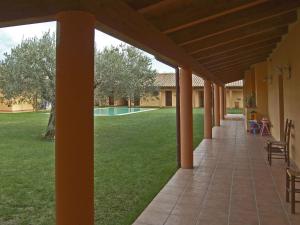 Turri马萨优酒店的庭院享有带游泳池的庭院景致