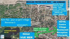 维桑Hôtel Le Vivier WISSANT - Centre Village - Côte d'Opale - Baie de Wissant - 2CAPS的显示度假村位置的地图