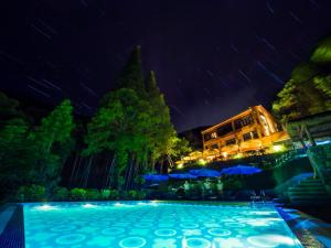 德清莫干山尚坡度假别墅的星星之夜的游泳池