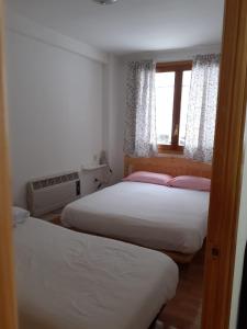 坎弗兰克埃斯塔西翁PASEO DE LOS AYERBE Nº5的小型客房 - 带2张床和窗户
