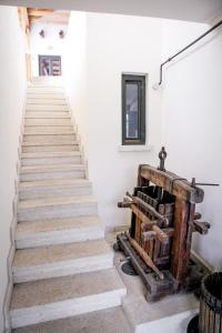 托考伊Erzsébet Pince的通往一个木车房的楼梯