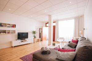 加拉奇科Garachico Homes - LA CASA DE LINA的带沙发和电视的客厅