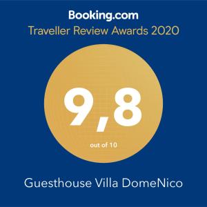 罗佐瓦克Guesthouse Villa DomeNico的黄色圆圈,有8个,文字旅行评审