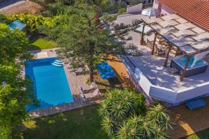 伊利索斯Anna's Brilliant Villa in Ialysos的游泳池顶部景泳池景泳池别墅