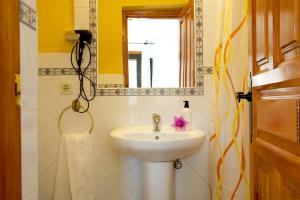 帕萨若帕萨龙乡村酒店的一间带水槽和镜子的浴室