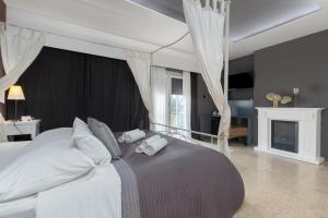 Apartments and rooms Villa Bori客房内的一张或多张床位