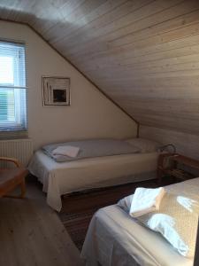 FarsøMargretelyst的阁楼间 - 带两张床和窗户
