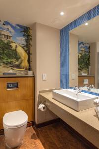 切辛顿切辛顿酒店的浴室配有白色卫生间和盥洗盆。