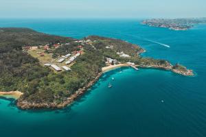 悉尼Q车站酒店的海洋小岛的空中景观