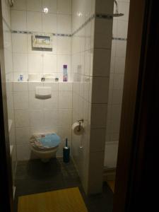 韦策赫德维格膳食公寓酒店的一间带卫生间和水槽的浴室
