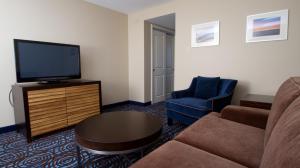 五月岬郡海洋俱乐部酒店的带沙发和平面电视的客厅