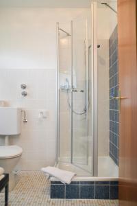 Zorge坎赞托兰德酒店的带淋浴和卫生间的浴室