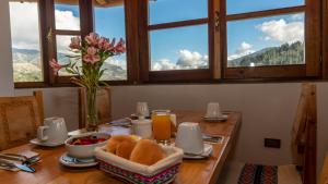 Lunandina Huaraz提供给客人的早餐选择