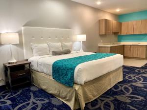 Americas Best Value Inn Houston Willowbrook客房内的一张或多张床位