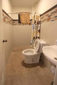 美岸Monte casa de Rico的一间带卫生间和水槽的浴室