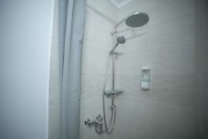 利沃夫Green Hill的浴室内配有淋浴和头顶淋浴