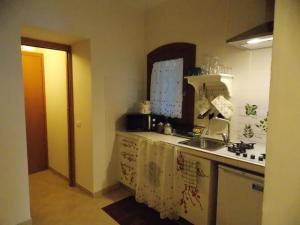 威尼斯La Casa di Sonia Apartment的厨房配有水槽和台面